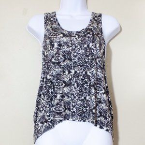 Snakeskin Tank Top - 2/$20 - Gray animal print EUC